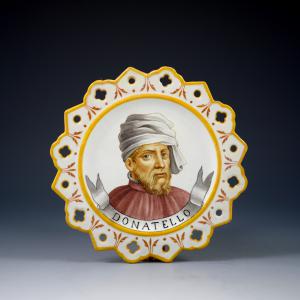 Piattino traforato con ritratto di Donatello